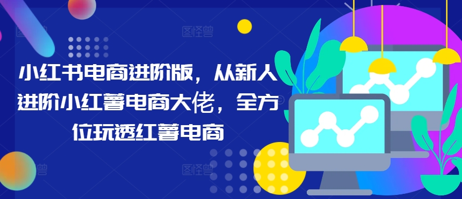 小红书电商进阶版，从新人进阶小红薯电商大佬，全方位玩透红薯电商-神牛哥资源总站
